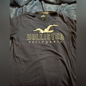 Hollister Navy Blue Graphic Tee